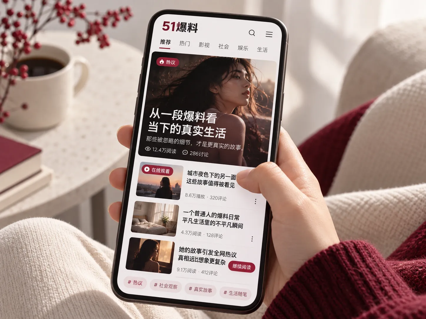 手机端浏览51爆料在线观看内容